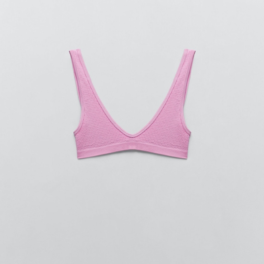 ZARA BNWT Seamless Top + Shorts 2pc Coord Set - Picture 15 of 16